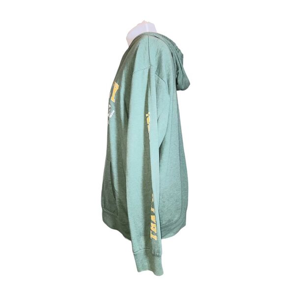 Looney Tunes Green & Yellow Graphic Print Kangaroo Pocket Hoodie Size XL - Picture 6 of 10